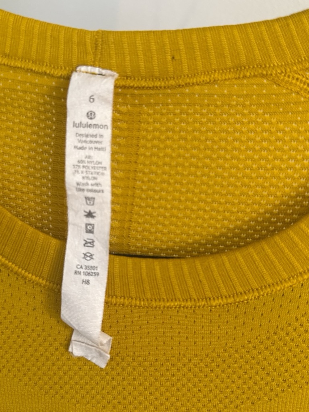 lululemon athletica Long-Sleeve Swiftly Tech Top in Mustard - Picture 5 of 5